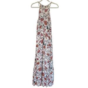 Old Navy Floral Long Maxi Strappy Summer Tank Dress Women’s Size XS 0 2
